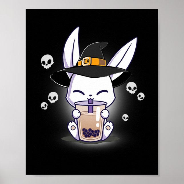 Póster Halloween Bo Bunny Kawaii Anime Bruny Bo (Frente)