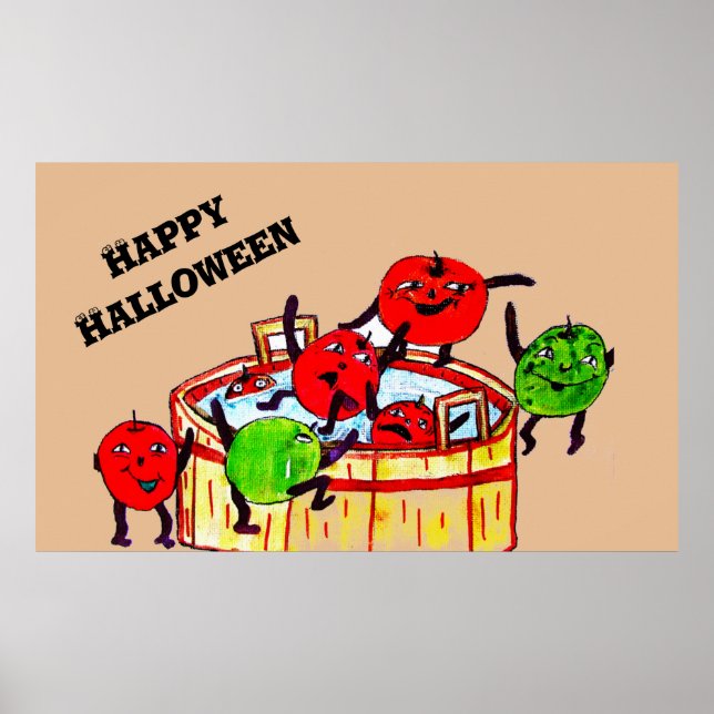 PÓSTER HALLOWEEN BOBBING PARA FIESTA DE APLICACIONES (Frente)
