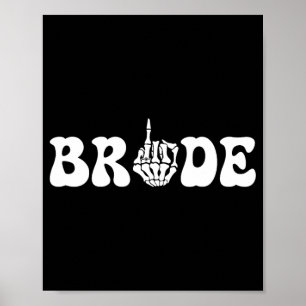 Póster Halloween Boda Bride Groom Skeleton Couple Matc