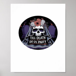 Póster Halloween Boda Spooky Boda Halloween Party T