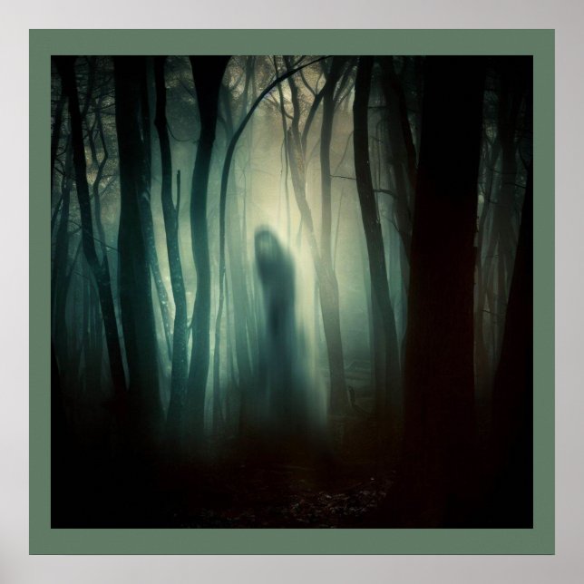 Póster Halloween - Bosque embrujado 4 (Frente)