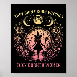 Póster Halloween Bruja No quemaron brujas que quemaron