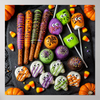 Póster Halloween candy melts