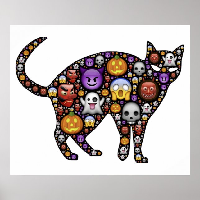 PÓSTER HALLOWEEN CAT (Frente)