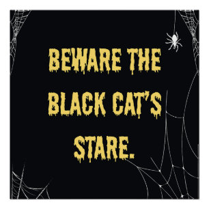 Póster Halloween Cat Modern