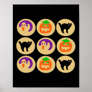 Póster Halloween Cocina Ghost Calabaza Gato Halloween Sug