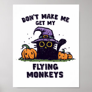 Póster Halloween con gatos de Ck - No me hagas conseguir 