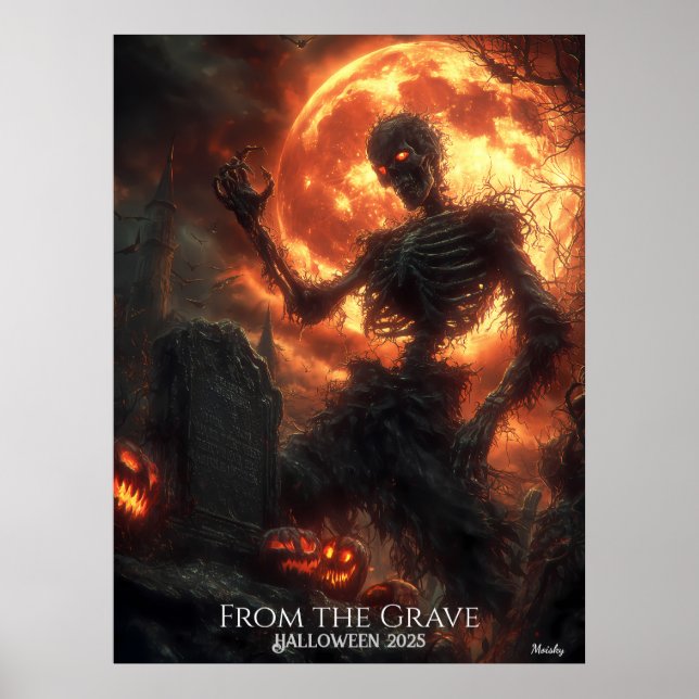 Póster Halloween con raíces vengativas (Frente)