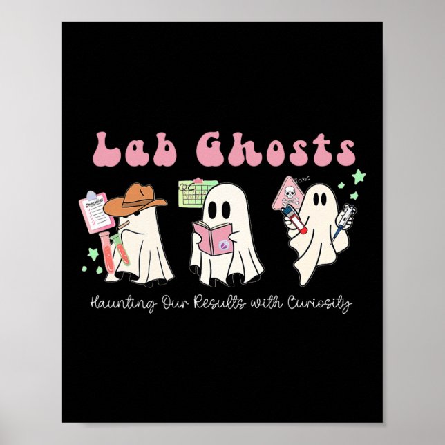 Póster Halloween Costume Ghost Teachatory Lab Tec (Frente)