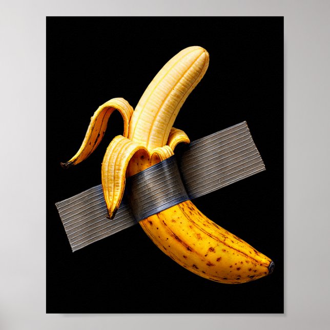 Póster Halloween Costume Peeled Banana Funny Duct Tape Ba (Frente)