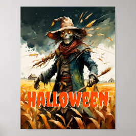 Póster Halloween Creeprow Scarecrow
