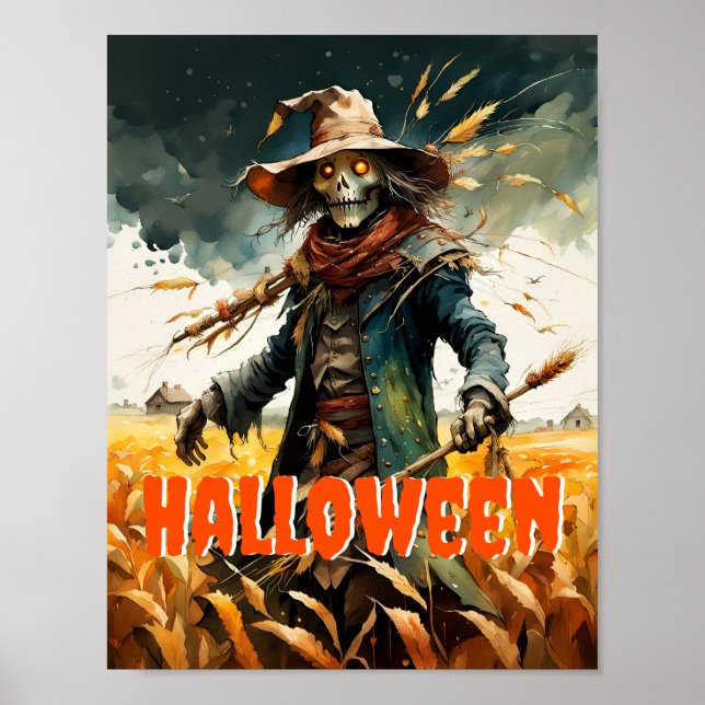 Póster Halloween Creeprow Scarecrow (Frente)