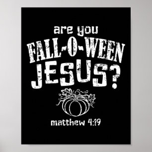 Póster Halloween cristiano cae entre Jesús