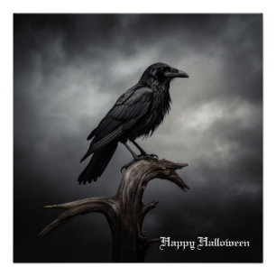 Póster Halloween Crow