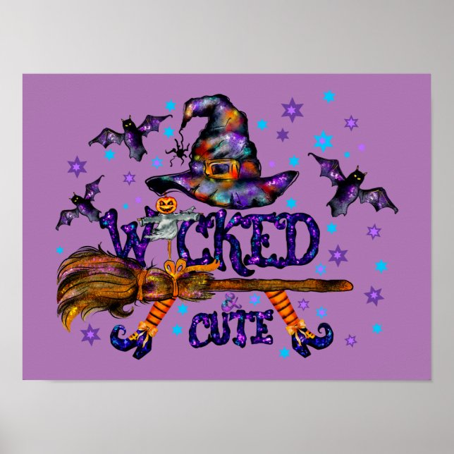 Póster Halloween Curte Wicks Witch (Frente)
