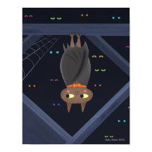 Halloween Cute Bat Art Print