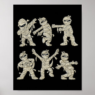 Póster Halloween Dancing Mummy Dance Challenge Niños Chic