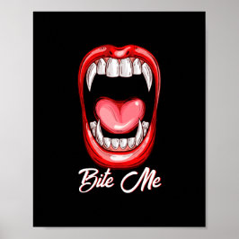 Póster Halloween de divertidos vampiros