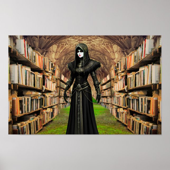 Póster Halloween de fantasía. (Frente)