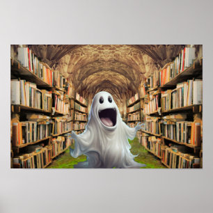 Póster Halloween de fantasía.