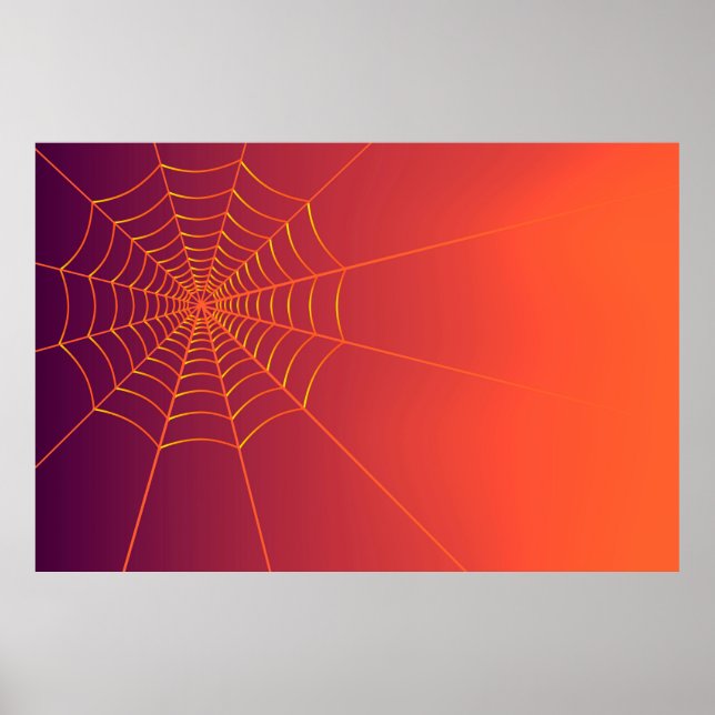 Póster Halloween de fondo de otoño (Frente)