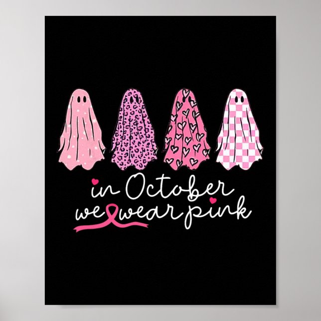 Póster Halloween de la brigada de apoyo al cáncer (Frente)