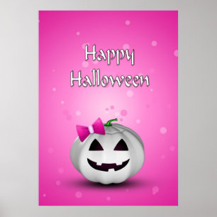 Póster Halloween de la Calabaza Blanca