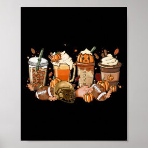 Póster Halloween de la temporada de estribaciones de latt