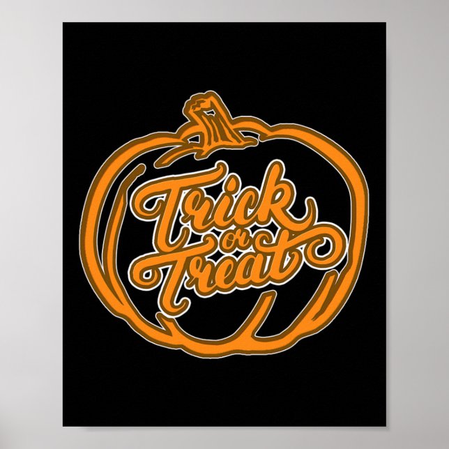 Póster Halloween de miedo y gracia 1 (Frente)