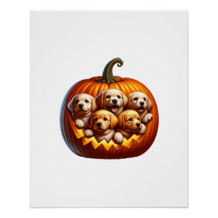 Póster Halloween de perro