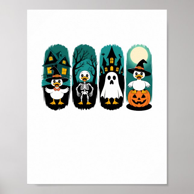 Póster Halloween de temporada de fantasía (Frente)