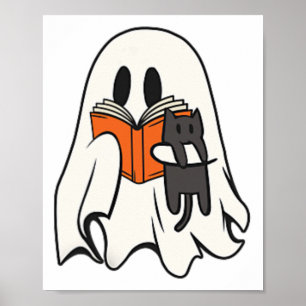 Póster Halloween de temporada de fantasía de lecturas de