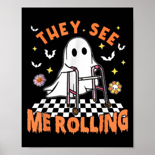 Póster Halloween de Terapia Física Me Ven Rolling Spo