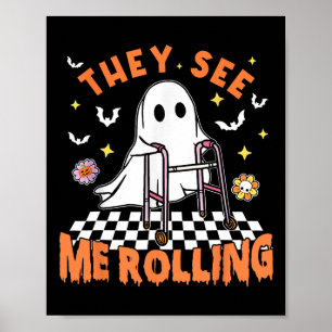 Póster Halloween de Terapia Física Me Ven Rolling Spo