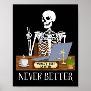 Póster Halloween del abogado
