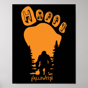 Póster Halloween del buen pie