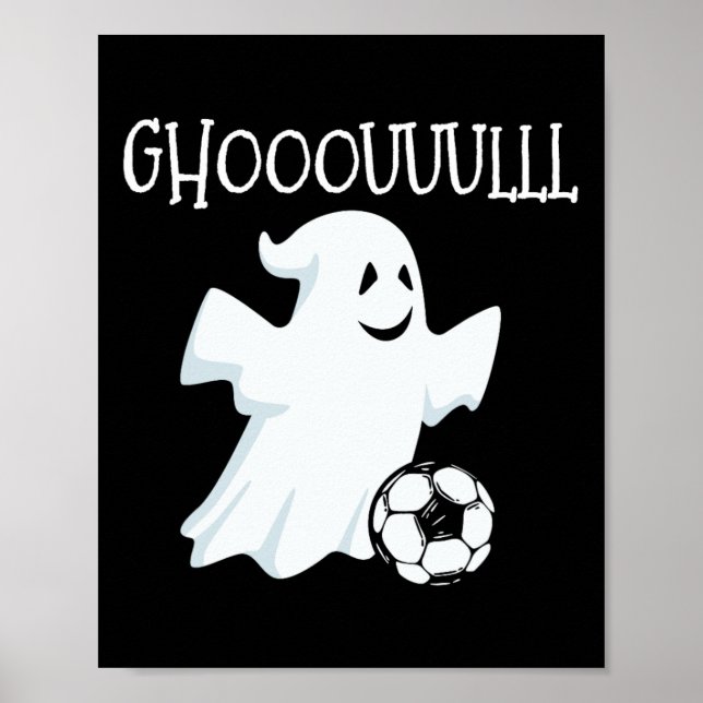 Póster Halloween del Fútbol Fantasma (Frente)