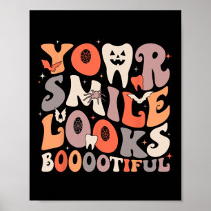 Póster Halloween Dientes divertidos Dentistas Fantasma Tu