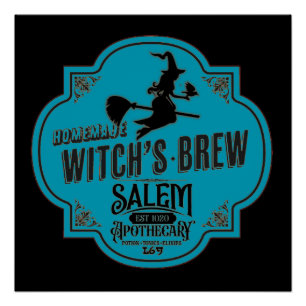 Póster Halloween divertido de WITCH'S BREW