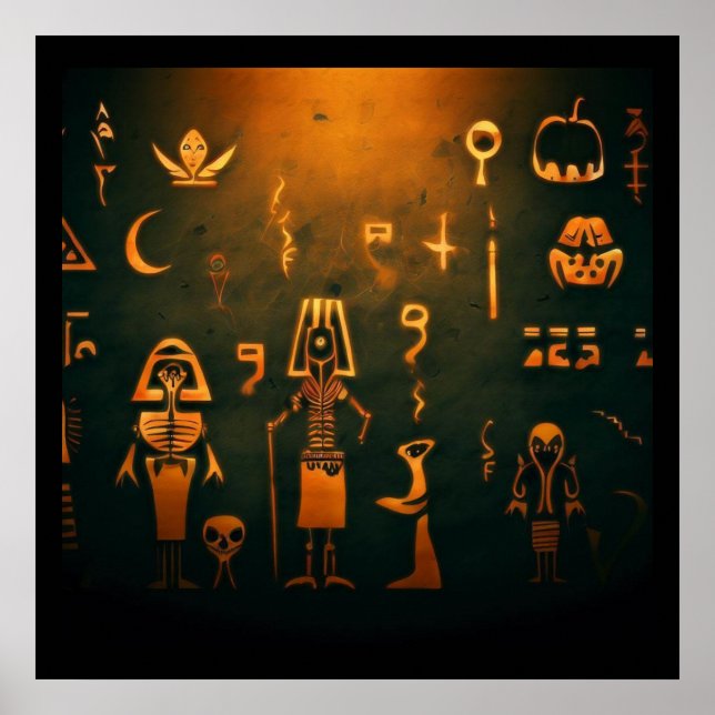 Póster Halloween egipcio 2 (Frente)