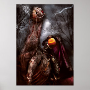 Póster Halloween - El jinete sin cabeza