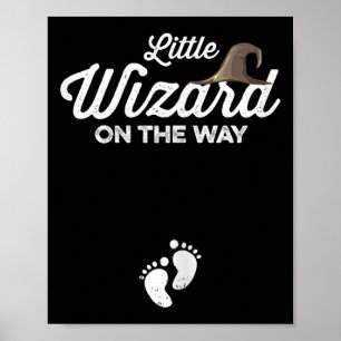 Póster Halloween Embarazada Shirt Mom To Be Little Wizard