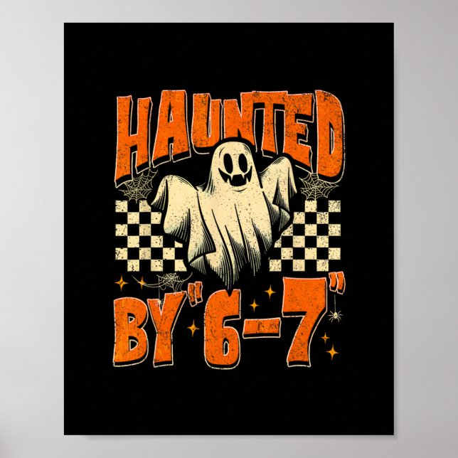 Póster Halloween Embrujado 67 Seis Siete Meme 1 (10)  (Frente)