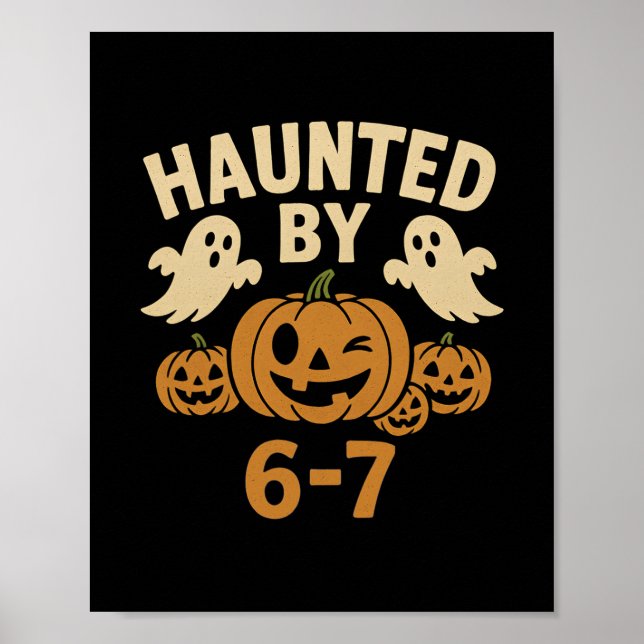 Póster Halloween Embrujado 67 Seis Siete Meme 1 (11)  (Frente)