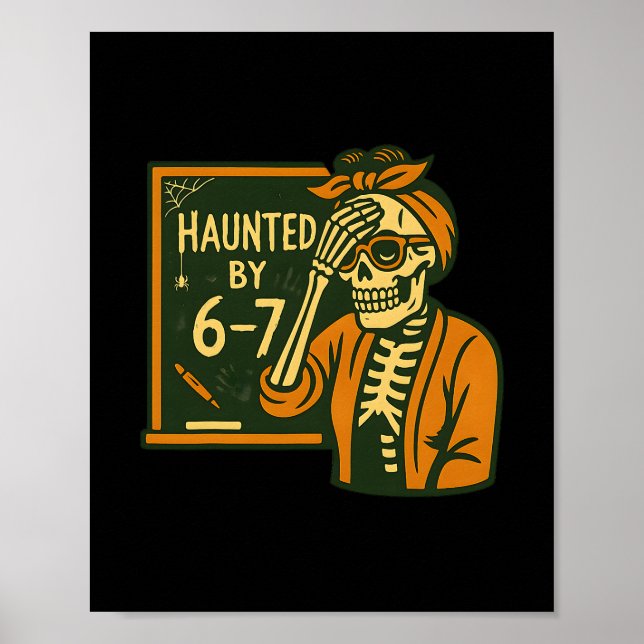 Póster Halloween Embrujado 67 Seis Siete Meme 1 (14)  (Frente)