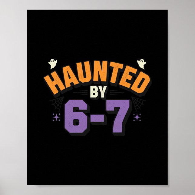 Póster Halloween Embrujado 67 Seis Siete Meme 1 (15)  (Frente)