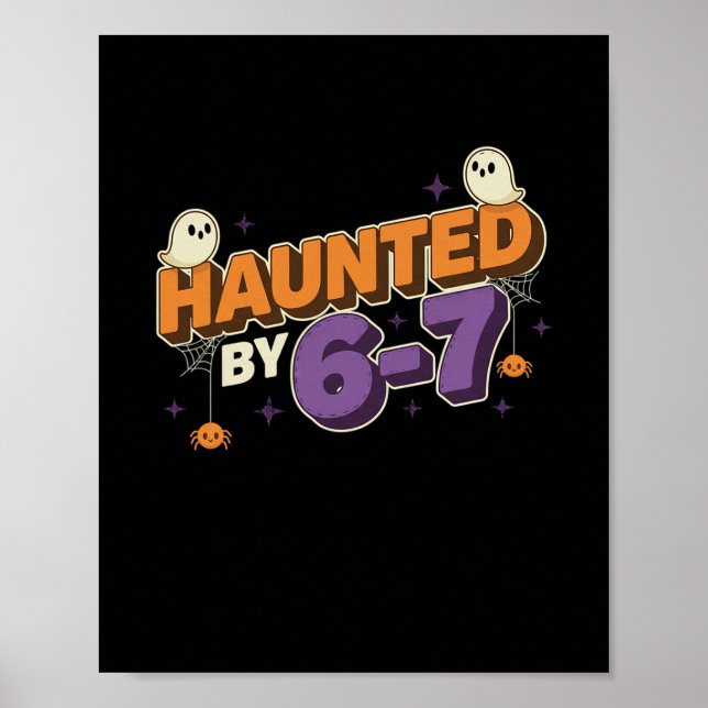 Póster Halloween Embrujado 67 Seis Siete Meme 1 (18)  (Frente)