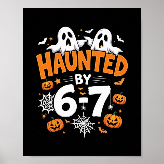 Póster Halloween Embrujado 67 Seis Siete Meme 1 (20)  (Frente)