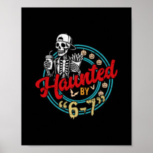 Póster Halloween Embrujado 67 Seis Siete Meme 1 (24) 