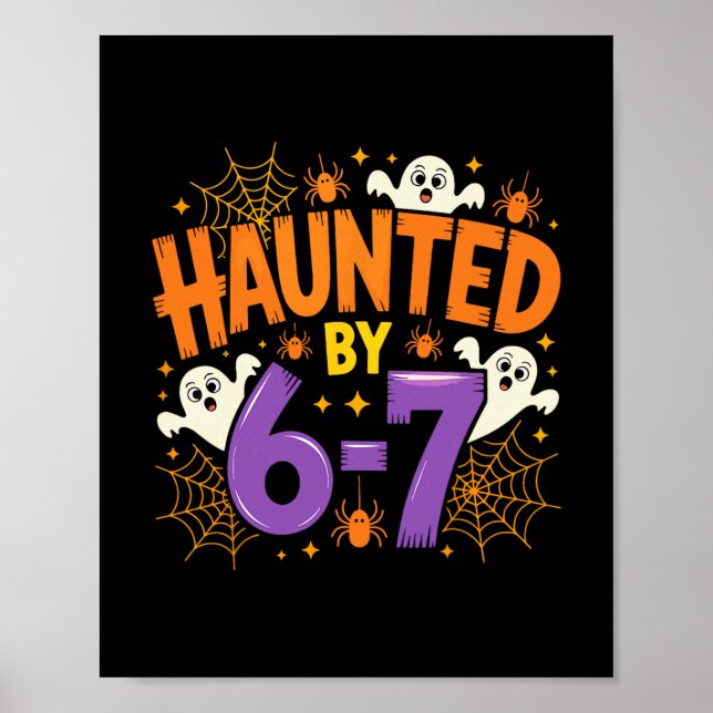 Póster Halloween Embrujado 67 Seis Siete Meme 1 (3)  (Frente)